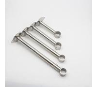 Support mural en acier inoxydable pour séchoir à linge de balcon - 3,2 x 15/20/25/30 cm, argenté, avec (32 x 200 MM0173)