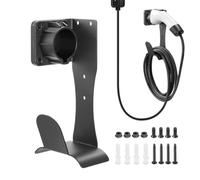 Support Mural en Acier Inoxydable pour Station de Recharge EV, Fixation | Idéal pour maison, camping et déplacements domicile-travail, ce support assure un rangement sécurisé et résistant