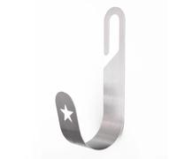 Support mural en acier inoxydable pour tuyau d'arrosage - 27 x 13 x 5,5 cm - Résistant à la rouille et peu encombrant - Pour jardins, garages et ateliers (étoile de tentacle)