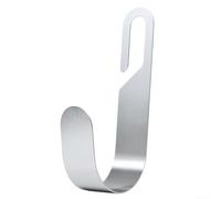 Support mural en acier inoxydable pour tuyau d'arrosage - Antirouille - Support de rangement extérieur pour rallonges de tuyaux d'air, garage, atelier - Argenté (conventionnel)