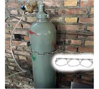 Support mural en acier pour cylindre de réservoir d'oxygène, entrée de 24,9 cm, support de rangement pour bouteilles de gaz pour maisons de retraite, salle d'urgence, peut contenir 3 bouteilles de