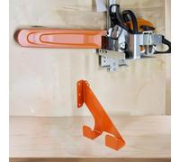 Support mural en acier robuste pour tronçonneuse - Support de rangement pour garage - Support de rangement pour outils de jardin - Supporte jusqu'à 68 kg (1 pièce)