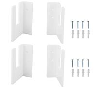 Support mural en acrylique noir pour skateboard, 4 pièces, support mural pour skateboard, matériau acrylique haute résistance avec hauteur réglable pour le snowboard, le surf, les (Blanche)