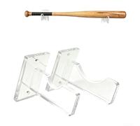 Support mural en acrylique pour batte de baseball avec l'accent sur l'intégrité et l'intégration transparente dans les espaces de la maison (transparent)