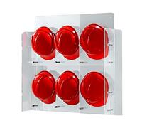 Support Mural en Acrylique pour Casque de Pompier - Présentoir pour Casque de Pompier pour Atelier - Peut contenir 6 Casques - Solution de Rangement Durable pour équipement de sécurité