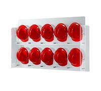 Support Mural en Acrylique pour Casque de Pompier, Support de Rangement pour Atelier, Peut contenir 10 Casques, Solution de Rangement Durable et élégante pour Casques de Pompier.