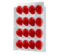 Support Mural en Acrylique pour Casque de Pompier - Support de Rangement pour Atelier - Peut contenir jusqu'à 16 Casques de sécurité - Solution de Rangement Durable et élégante