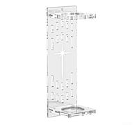 Support mural en acrylique pour sabre laser avec construction robuste et base décorative pour espaces de fans et salles de collection (transparent)