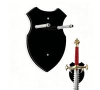 Support mural en acrylique transparent, support vertical invisible pour hache à épée longue Katana, support minimaliste élégant pour décoration fantaisie médiévale, solide et robuste, 11,4 x 17,8 cm