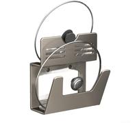 Support mural en aluminium pour couvercle de casserole de cuisine - Peut contenir des couvercles de 15,2 à 33 cm - Construction en métal robuste avec angle d'inclinaison optimal - Design compact