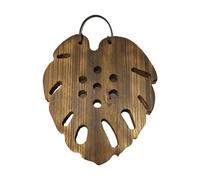 Support mural en bois d'orchidée - Planche à durable, pots de fougère Smmooth Surrface Staghorn, assure de jolies plaques en forme de queue de poisson, support de monstera pour la maison, le