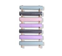 Support Mural en Bois pour Tapis De Yoga pour La Salle De Sport À Domicile, Organiseur Mural pour Rouleaux De Massage Et Accessoires De Fitness, Organiseur Mural Élégant en Bois,7 Layers 124cm