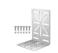 Support mural en forme de L en acier inoxydable pour caméra de vidéosurveillance avec écrous et vis, support mural ou d'angle compatible avec caméras dôme f