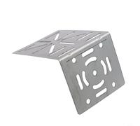 Support mural en forme de L pour caméras de vidéosurveillance et dôme, support adaptateur auxiliaire en acier inoxydable avec vis et écrous, 155 x 100 x 118 mm, argenté