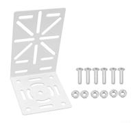 Support mural en forme de L pour installation de caméra de sécurité CCTV en acier galvanisé résistant à la rouille, réglable pour caméras dôme PTZ, vis et écrous inclus