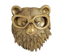 Support mural en forme de tête de cerf 3D - Ornements muraux en forme de tête de lapin - Sculpture murale moderne - Statue d'art moderne - Têtes d'animaux en résine - Accessoires de maison -