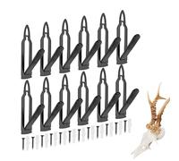 Support mural en forme de tête de mort, support réglable durable pour décoration d'intérieur, support en métal solide pour élan, bétail, petit gibier, trophée de chasse