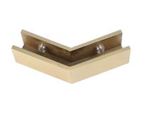 Support mural en laiton pour portes de douche, compatibilité de 8 à 12 mm, conçu pour une installation facile et rapide (doré)