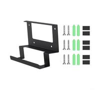 Support mural en métal 2 en 1 pour Starlink pour routeur Gen 3 et bloc d'alimentation, kit de matériel noir pour organisation de bureau à domicile, 18 x 9,6 cm
