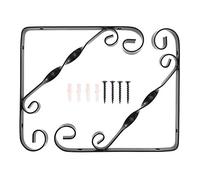 Support Mural en Métal 2 Pièces, Équerres en L 20x20cm, Support Triangle Robuste - Installation Facile avec Vis, Idéal pour Étagères Maison et Bureau