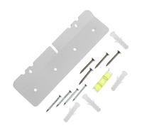 Support Mural en Métal Blanc pour Calendrier et Affichage Numérique | Fixation sans Perçage, Profil Plat et Flottant, Design Minimaliste pour Cuisines et Toits Mansardés
