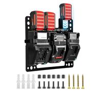 Support mural en métal pour Bosch, support de batterie professionnel et chargeur 18 V, stable pour batterie Bosch, matériel de montage de qualité supérieure, rangement