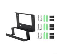 Support mural en métal pour économiser de l'espace compatible avec Starlink pour routeur Gen 3 et fournitures V3 Couleur noire pour la maison et le bureau Kit d'installation facile Matériel de