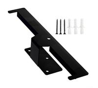 Support mural en métal pour outils de jardin, pulvérisateur, équipement de chasse, noir, 34,3 x 5,1 cm (2 pièces)