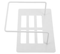 Support Mural en Métal pour Pèse-personne, Rangement sans Perçage | Coloris Blanc, Accès Rapide et Protection du Matériel, Compatible Balances Cuisine et Routeurs, Chambre Étudiante