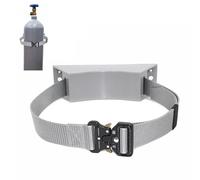 Support mural en plastique for bouteilles d'oxygène et de propane, 1 pièce - Sangles réglables incluses(Gray,1m)