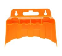 Support Mural en Plastique Orange pour Tuyau D'arrosage, Rangement Jardin | Installation Facile, Surface Lisse, Rainures Pratiques, Organise aussi Câbles Électriques et Flexible D'arrivée Machine