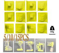 Support mural en plastique pour outil électrique, 5 à 15 pièces, support de station d'accueil pour batterie, cintre robuste Compatible pour batterie RYOBI 18V 5PCS