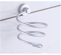 Support mural en spirale de sèche-cheveux pour salle de bain,organisateur de douche en aluminium, accessoire de stockage