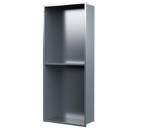 Support mural encastré en acier inoxydable 304 pour salle de bain d'hôtel et de maison, armoire intégrée, gris, 700 x 280 x 125 mm