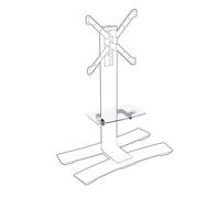 Erard Support tablette Will – Accessoire meuble TV – Noir