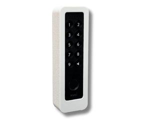 Support mural et coque de protection compatibles avec Nuki Keypad 2 et NFC - ASA résistant aux UV - Antivol avec vis de sécurité Torx en acier inoxydable - Protection contre les intempéries - Blanc