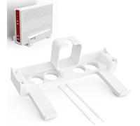 Support Mural et Prise Compatible avec FritzBox 6690/6591 Cable | Support de routeur pour Montage Mural | Fixation sans vis avec Support d'alimentation | Gestion de câbles intégrée