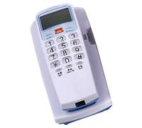 Support mural et téléphone filaire avec affichage de l'appelant et fonctions de rappel du dernier numéro et de requête pour le bureau et la maison