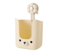 Support mural, étagère peu encombrante, tiroir mural pour lingettes humides, rangement à ventouse, installation sans perforation, idéal pour salle de bain, appartement, dortoir, 21 x 13 x 12 cm