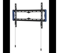 Support Mural Fixe B-Tech Elements Flat 600 Noir/Bleu, Charge Max 70kg, Écrans Jusqu'à 80" (2.03m), VESA 100x100 à 650x400mm, Distance Mur 27mm