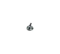 Support mural fixe en métal chromé en 2 pièces pour douchette et flexible de douche Support complet ou pièce détachée - Embout piton seul