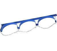 Support mural fixe for bouteilles de gaz avec chaîne de protection, étagère de rangement en acier(95x20cm/37.4x7.9 in)