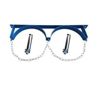 Support mural fixe pour bouteilles de gaz (13, 25 et 37 pouces), gain de place, robuste et avec chaîne de sécurité, pour 2 bouteilles d'oxygène et d'argon (65 cm). Idéal pour les usines, les lab