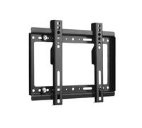 Support Mural Fixe pour TV Standard 14' à 42' Compatible VESA 25kg en Acier Noir