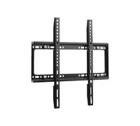Support Mural Fixe pour TV Standard 26' à 63' Compatible VESA 50kg en Acier Noir