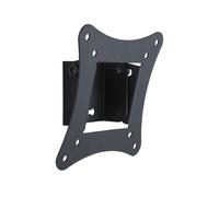 Support Mural Fixe Techly ICA-LCD-900 Noir pour Écrans 13" à 30" VESA 100x100mm, Charge Max 15kg, Inclinaison 0-12°, Distance Mur 3cm