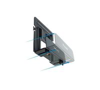 TooQ Support mural universel TQMPM4776 pour Mini-PC, lecteur multimédia, routeur - 5 kg max, Noir