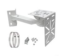 Support mural flexible en acier inoxydable pour une installation facile sur poteaux et tuyaux avec anneaux réglables pour systèmes de sécurité extérieurs comme sur l'image 30 cm (A)