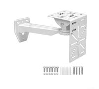 Support mural flexible pour appareil photo, adaptateur de poteau en acier inoxydable de 30 cm, support réglable sans outil, sécurité extérieure robuste pour systèmes de moniteur (B)