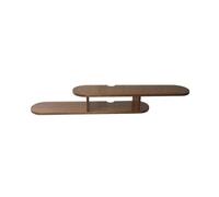 Support mural flottant pour étagère TV - Console multimédia - Rangement sous TV - Pour salon et chambre à coucher - Design moderne (marron) - Maximise l'espace et le style